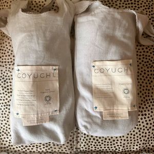 Set of 2 Coyuchi Monterey Organic Sham, standard size in walnut